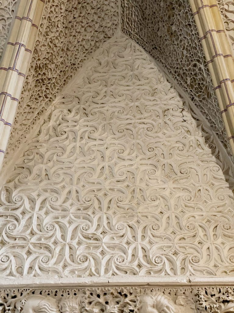 Detalle de las yeserias Mudéjares